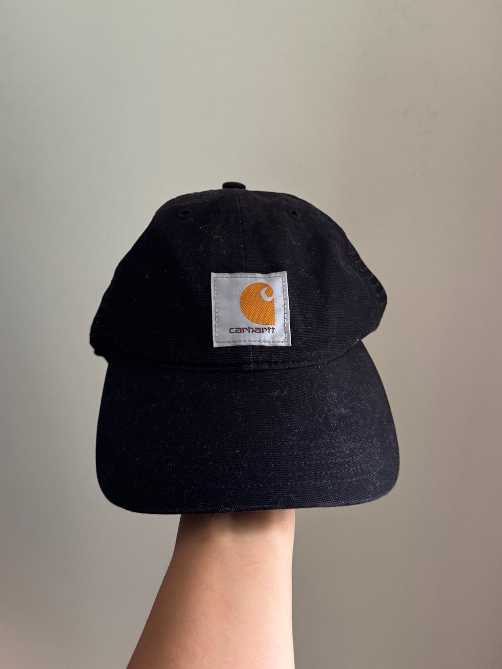Black Carhartt trucker cap with adjustable strap #workwear #trucker